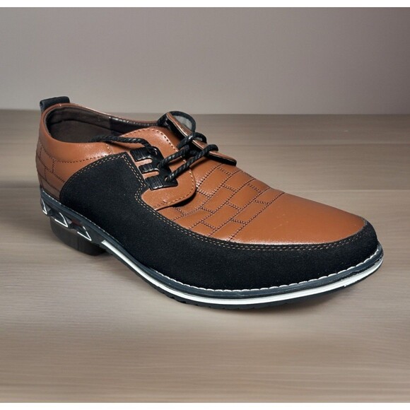 GATSBY Oxford Derby Lace Up Leather Shoes Men’s US 9 AA Brown/Black NEW size 14 main image 6